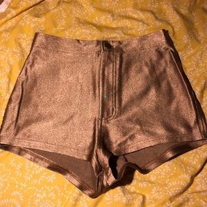 70’s disco style American apparel gold booty short
